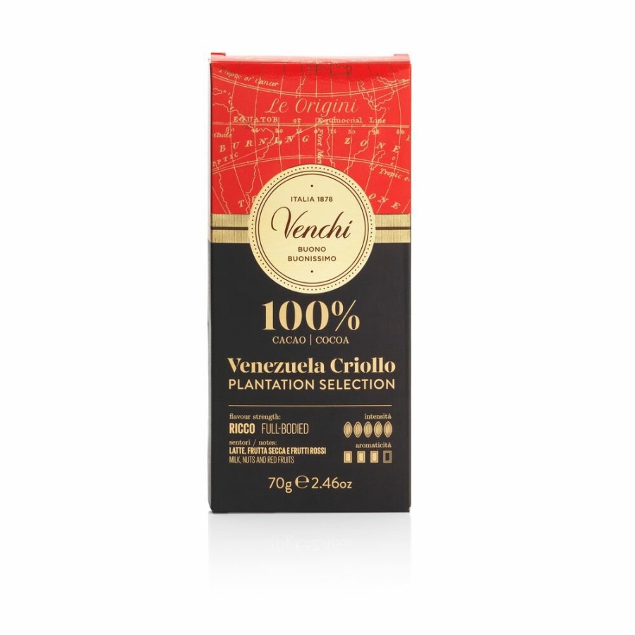 Cioccolato Venchi Cioccolato Vegano | Tavoletta Venezuela 100% 70 G