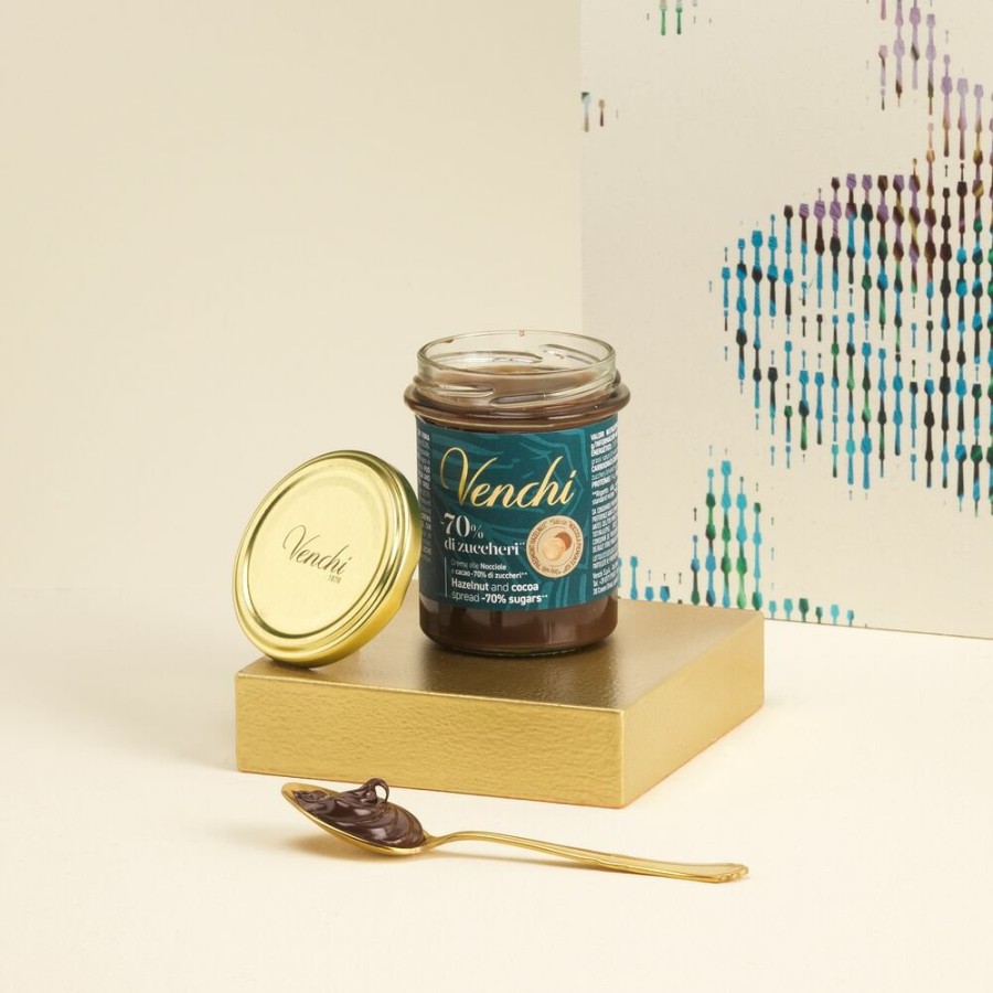 Cioccolato Venchi Cioccolato con Nocciole | Crema Spalmabile Nocciola -70% Di Zuccheri 200 G