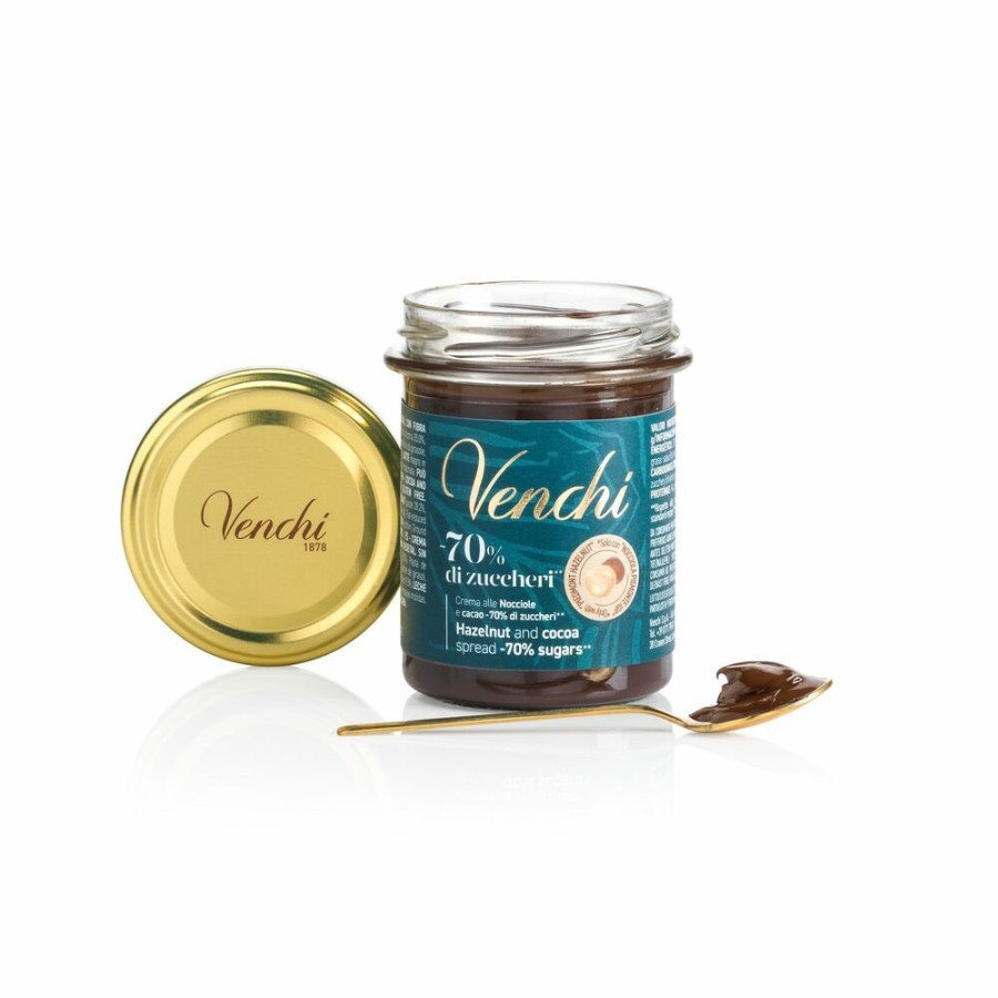 Cioccolato Venchi Cioccolato con Nocciole | Crema Spalmabile Nocciola -70% Di Zuccheri 200 G