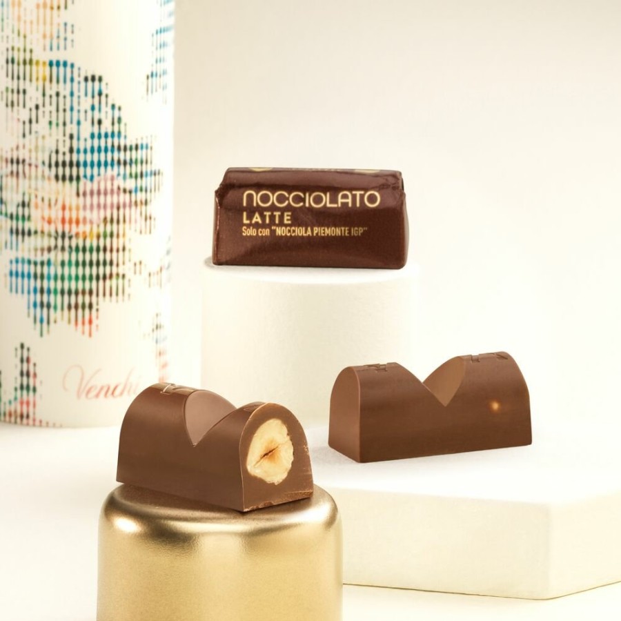 Cioccolato Venchi Cioccolato con Nocciole | Lingottino Nocciolato Latte 100 G