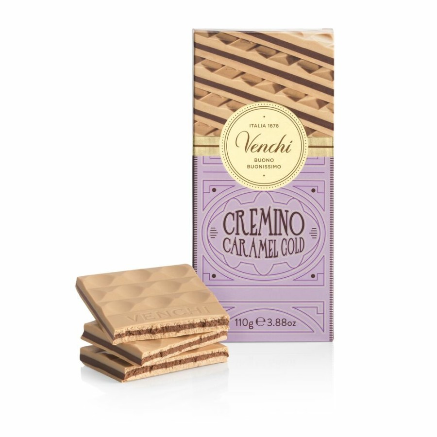 Cioccolato Venchi Cioccolato al Caramello | Tavoletta Cremino Caramel Gold 100 G