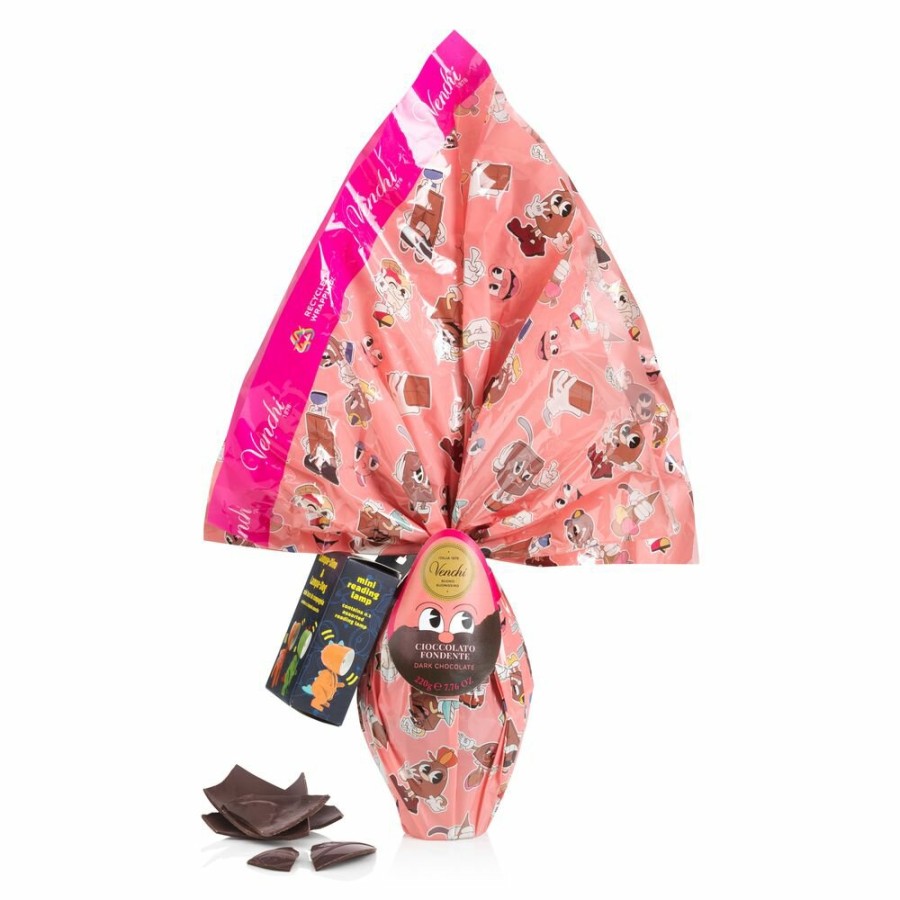 Cioccolato Venchi Cioccolato Vegano | Uovo Bambini Rosa Fondente 60% 220 G