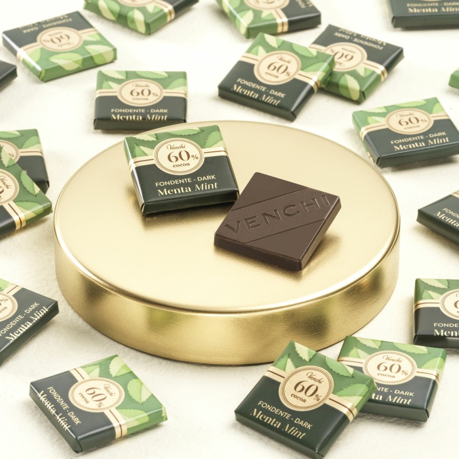 Cioccolato Venchi Cioccolato Fondente | Granblend Fondente E Menta 1 Kg