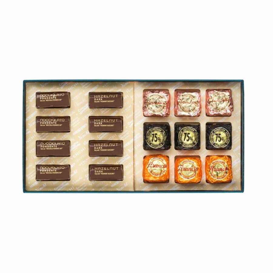 Idee Regalo Venchi Cioccolato Vegano | Confezione Regalo Barocco Con Cioccolatini Fondenti 260 G