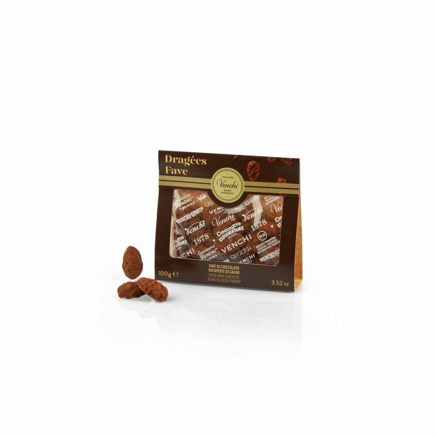 Cioccolato Venchi Cioccolato Fondente | Sacchetto Regalo Con Fave Cuor Di Cacao 100 G