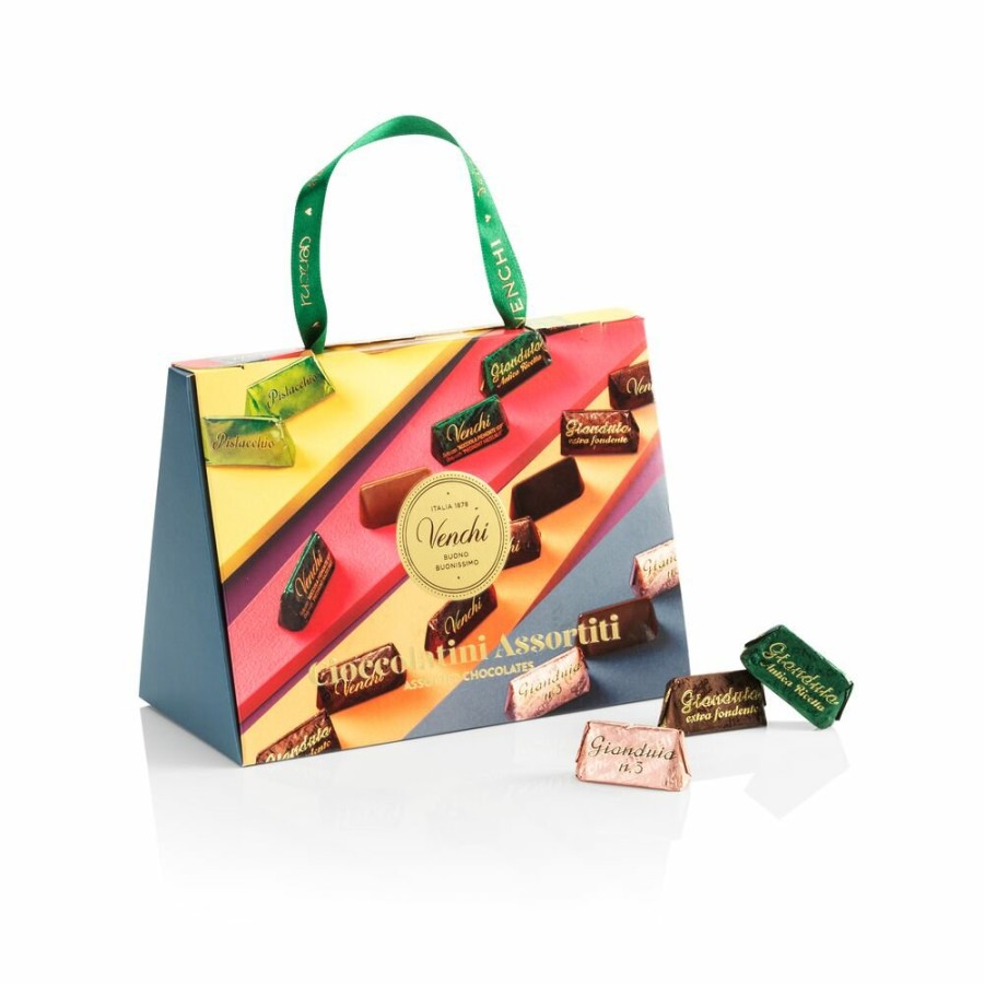 Idee Regalo Venchi Gianduia | Borsina Regalo Con Gianduiotti Assortiti 150 G