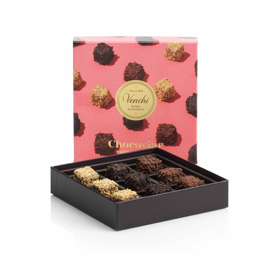 Idee Regalo Venchi | Cofanetto Regalo Con Mini Praline Chocoviar Assortite 125 G