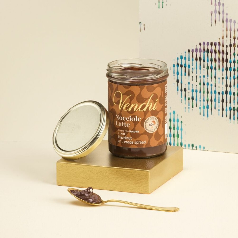 Cioccolato Venchi Cioccolato con Nocciole | Crema Spalmabile Latte E Nocciole 450 G