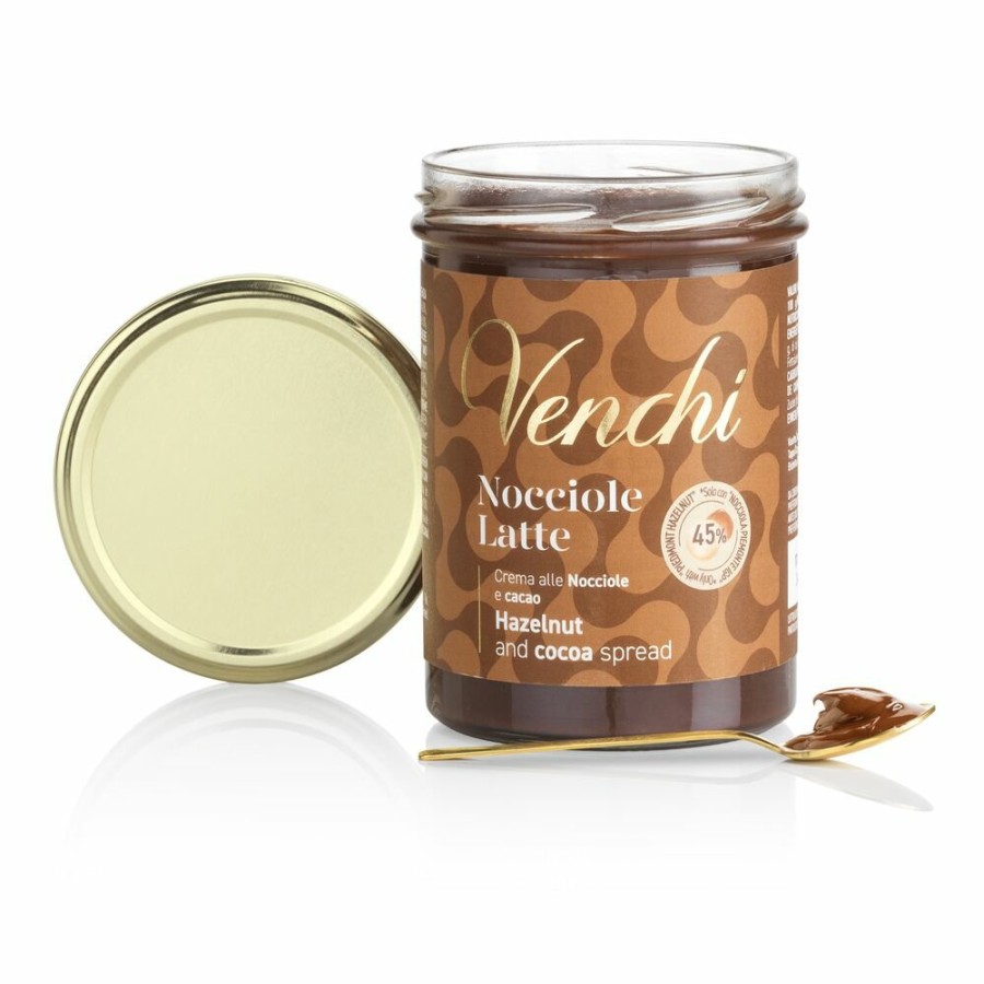 Cioccolato Venchi Cioccolato con Nocciole | Crema Spalmabile Latte E Nocciole 450 G