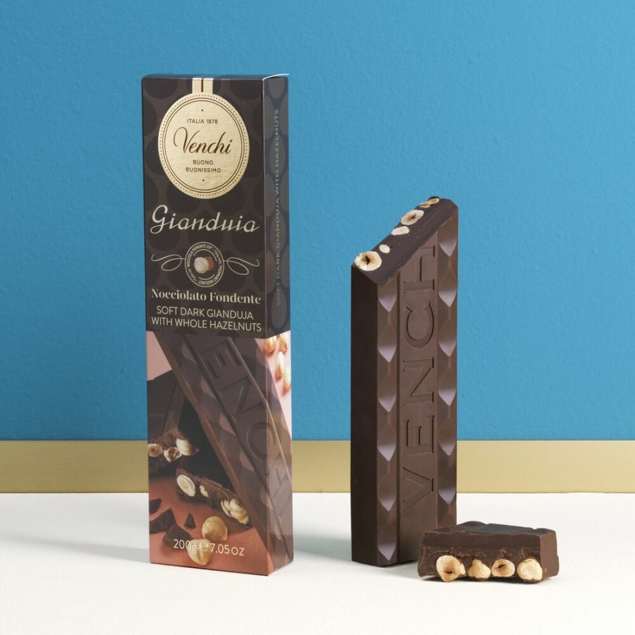 Cioccolato Venchi Cioccolato Vegano | Stecca Gianduia Nocciolato Fondente 200 G