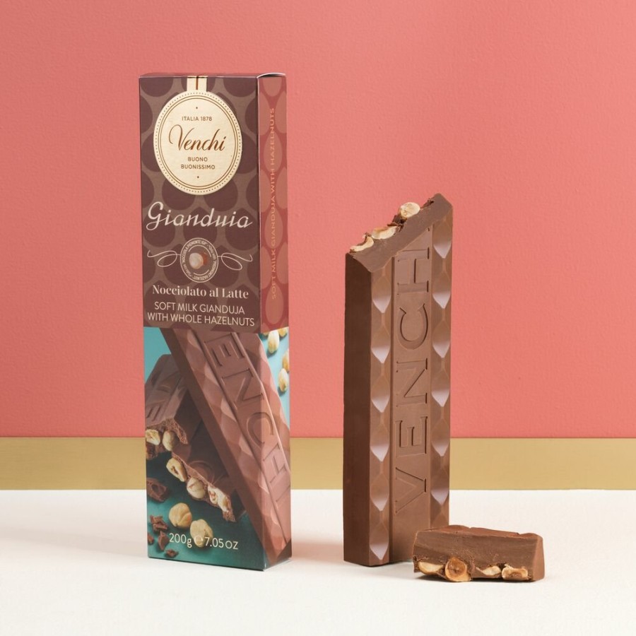 Cioccolato Venchi Cioccolato con Nocciole | Stecca Gianduia Nocciolato Piemonte 200 G