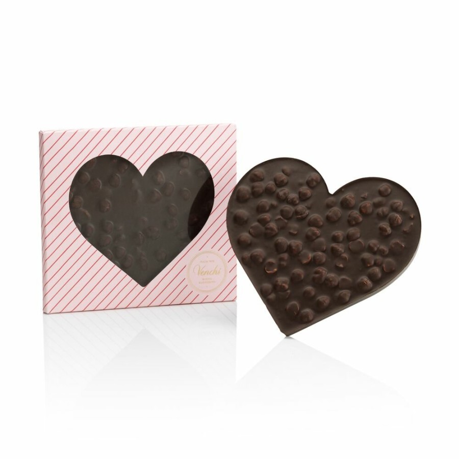 Cioccolato Venchi Cioccolato con Nocciole | Brutto&Buono Cuore Nocciolato Fondente 300 G