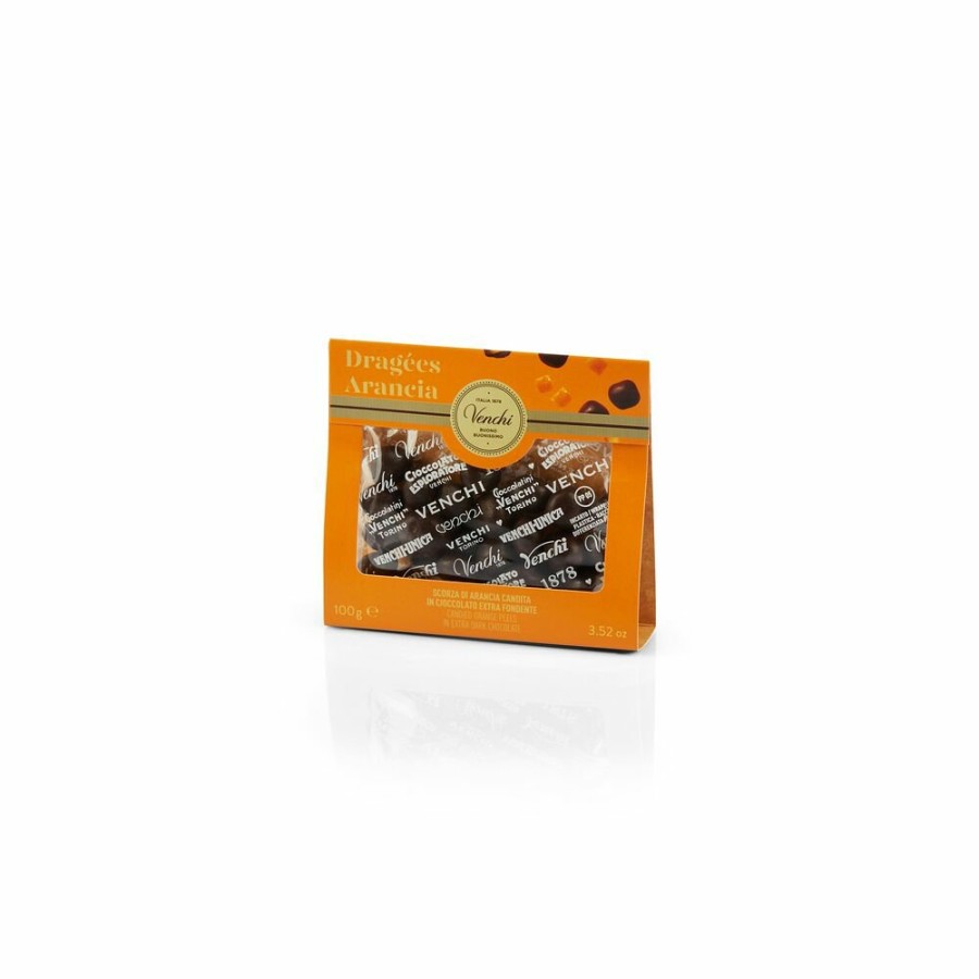 Cioccolato Venchi Cioccolato Vegano | Sacchetto Regalo Con Scorzone D'Arancia Fondente 100 G