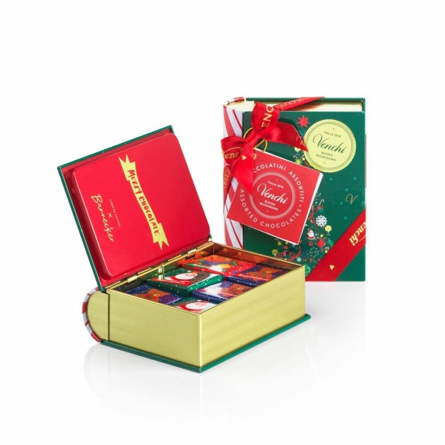 Idee Regalo Venchi | Mini Libro Natale Verde Con Granblend Assortiti 129 G