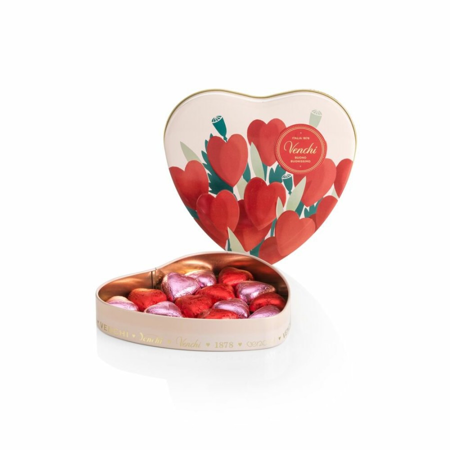 Idee Regalo Venchi | Latta Cuore Con Cioccolatini Assortiti 150 G